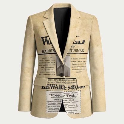 WANTED for Freedom Blazer Harriet Moses Tubman