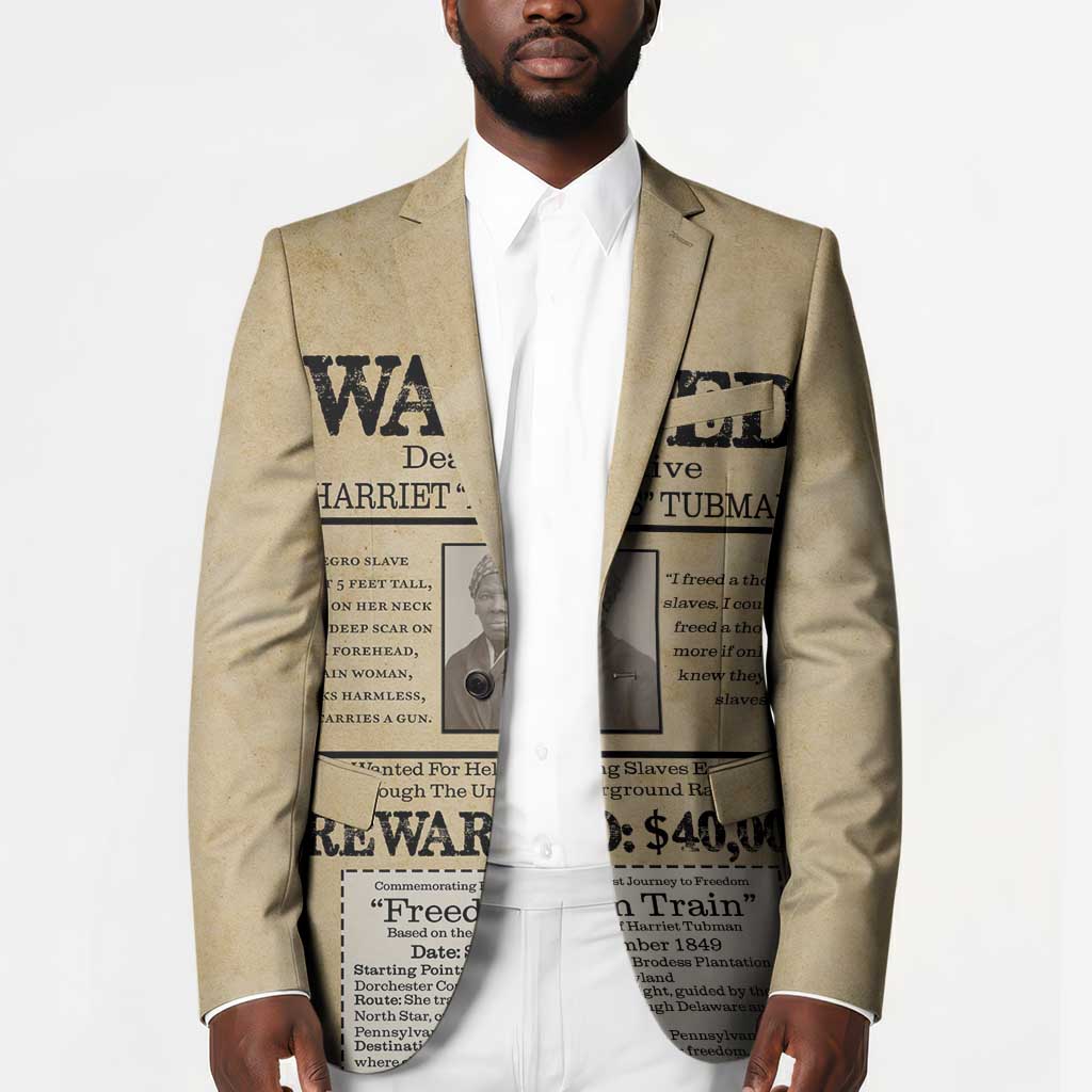 WANTED for Freedom Blazer Harriet Moses Tubman