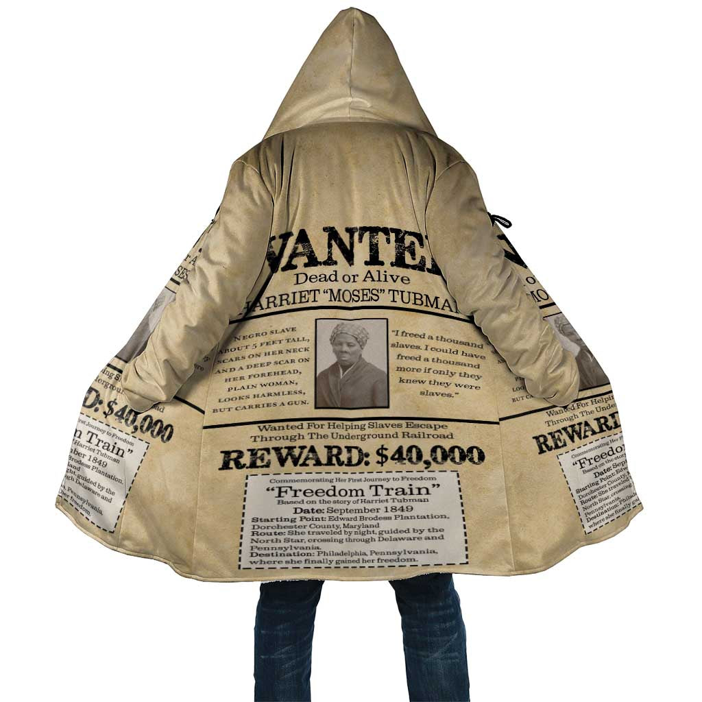 WANTED for Freedom Cloak Harriet Moses Tubman