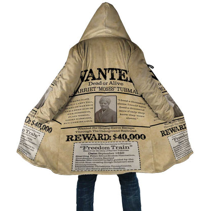 WANTED for Freedom Cloak Harriet Moses Tubman