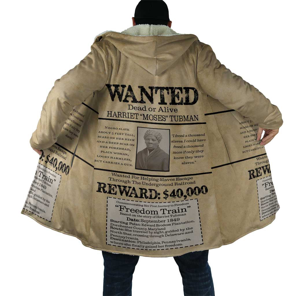 WANTED for Freedom Cloak Harriet Moses Tubman