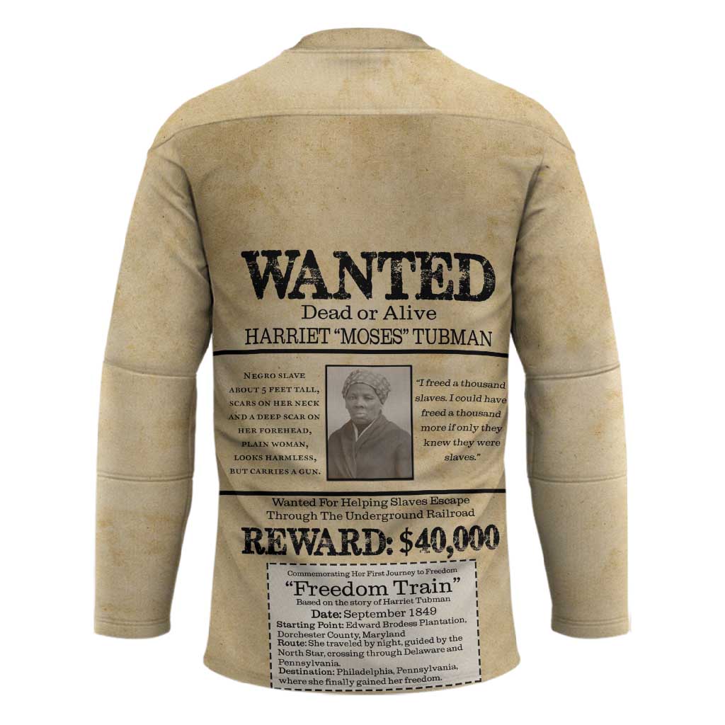 WANTED for Freedom Hockey Jersey Harriet Moses Tubman