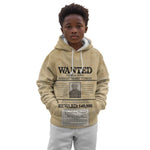 Harriet Tubman Freedom Kid Hoodie Vintage Wanted Poster Style - African Pride