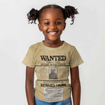 Harriet Tubman Freedom Kid T shirt Vintage Wanted Poster Style - African Pride