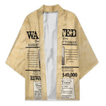 WANTED for Freedom Kimono Harriet Moses Tubman