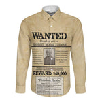 Harriet Tubman Freedom Long Sleeve Button Shirt Vintage Wanted Poster Style - African Pride