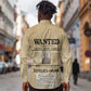 Harriet Tubman Freedom Long Sleeve Button Shirt Vintage Wanted Poster Style - African Pride