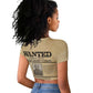 Harriet Tubman Freedom Raglan Cropped T shirt Vintage Wanted Poster Style - African Pride
