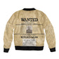 Harriet Tubman Freedom Sleeve Zip Bomber Jacket Vintage Wanted Poster Style - African Pride
