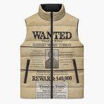 WANTED for Freedom Sleeveless Puffer Jacket Harriet Moses Tubman
