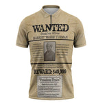WANTED for Freedom Zipper Polo Shirt Harriet Moses Tubman