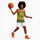 Afro Ghana Christmas Basketball Jersey Coat Of Arms - Kente Pattern LT15