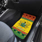 Afro Ghana Christmas Car Mats Coat Of Arms - Kente Pattern