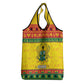 Afro Ghana Christmas Grocery Bag Coat Of Arms - Kente Pattern