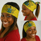 Afro Ghana Christmas Neck Gaiter Coat Of Arms - Kente Pattern LT15