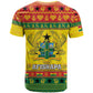 Afro Ghana Christmas T shirt Coat Of Arms - Kente Pattern