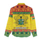 Afro Ghana Christmas Women Casual Shirt Coat Of Arms - Kente Pattern LT15