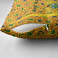Custom Ghana Football Pillow Cover Yellow Adinkra Pattern - African Pride