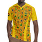 Custom Ghana Football Rugby Jersey Yellow Adinkra Pattern LT15
