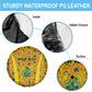 Custom Ghana Football Spare Tire Cover Yellow Adinkra Pattern - African Pride