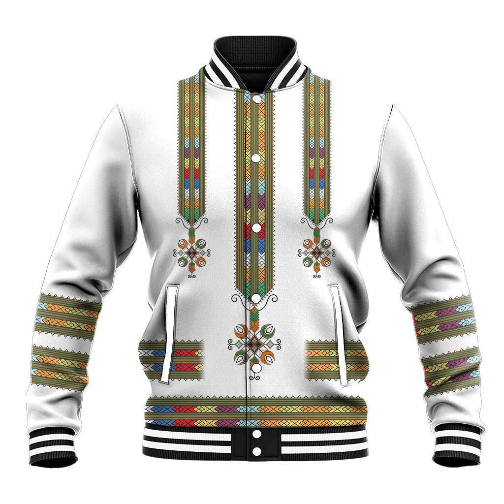 Ethiopia Baseball Jacket Ethiopian Traditional Habesha Style