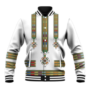 Ethiopia Baseball Jacket Ethiopian Traditional Habesha Style