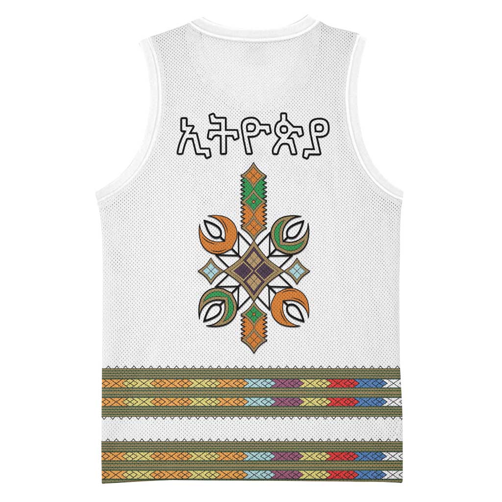 Ethiopia Basketball Jersey Ethiopian Traditional Habesha Style LT15
