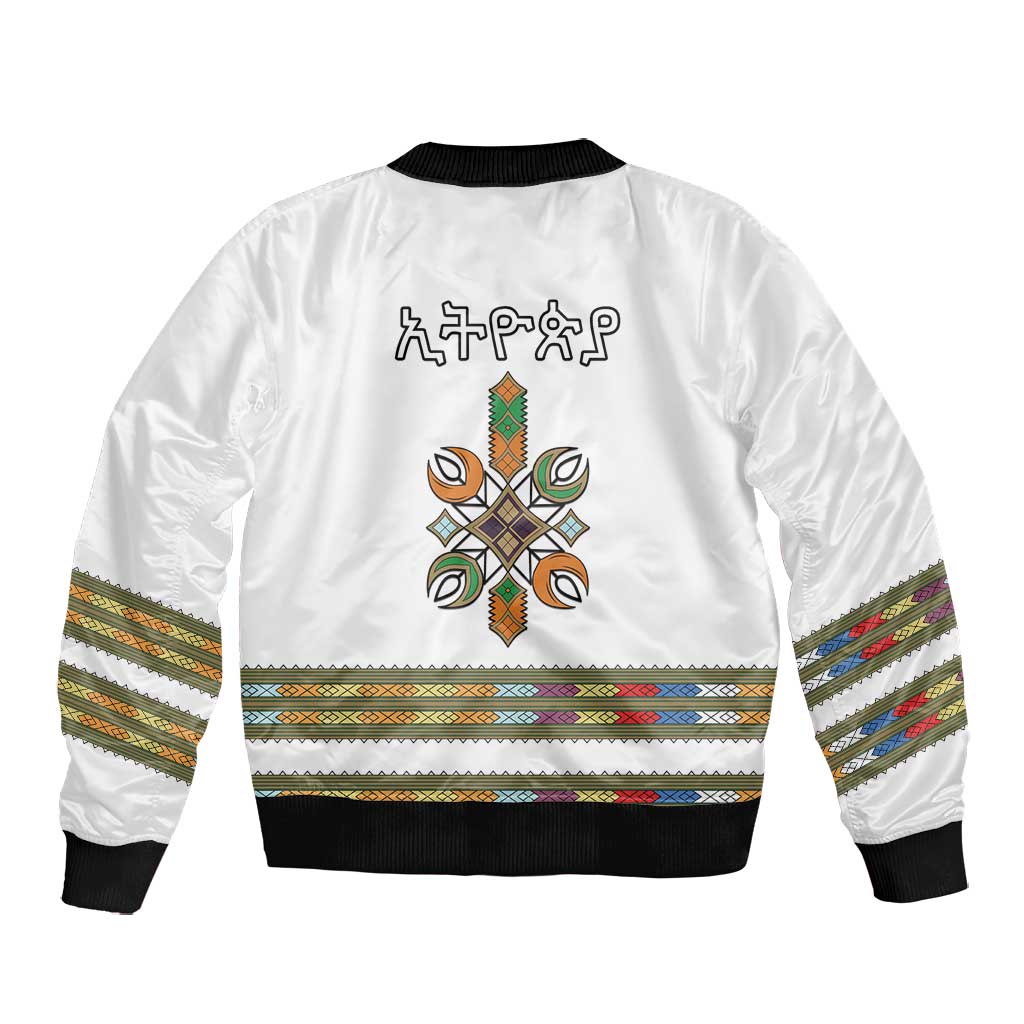 Ethiopia Bomber Jacket Ethiopian Traditional Habesha Style