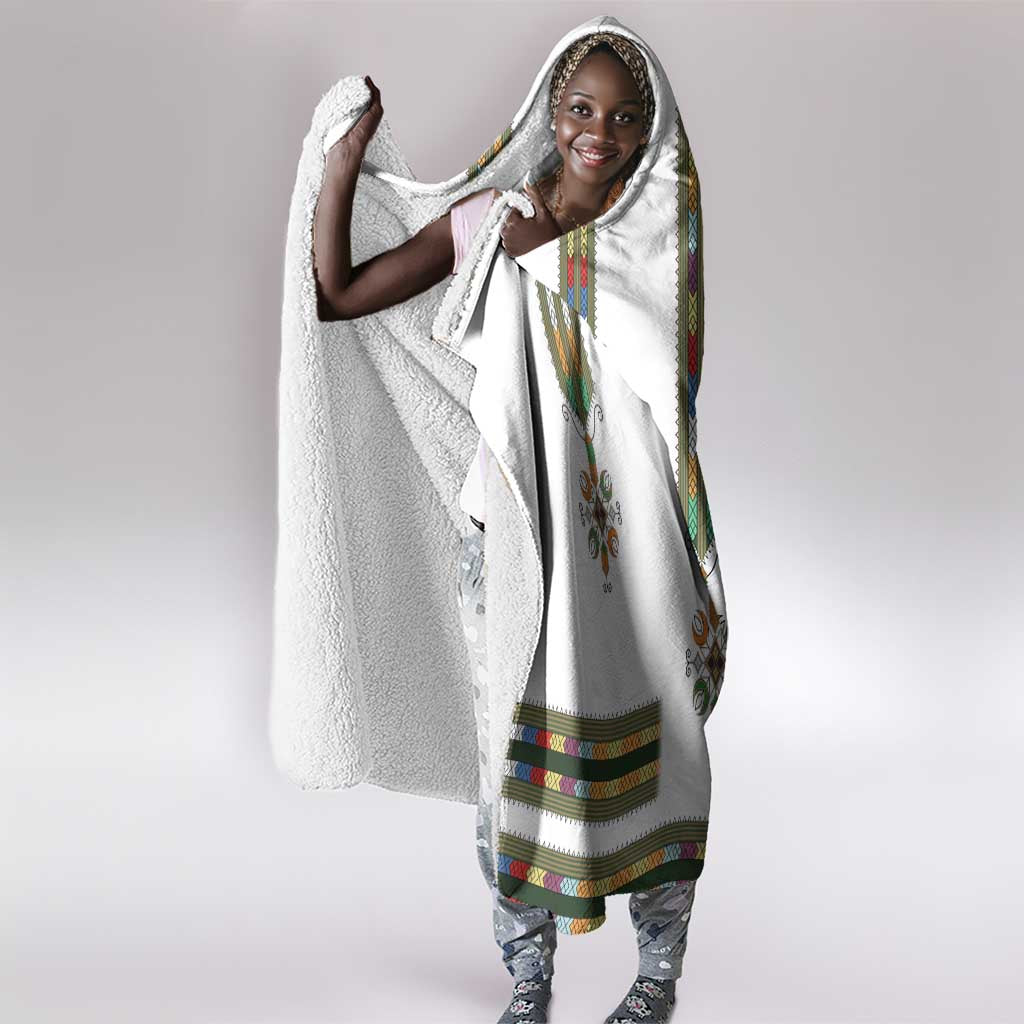 Ethiopia Hooded Blanket Ethiopian Traditional Habesha Style