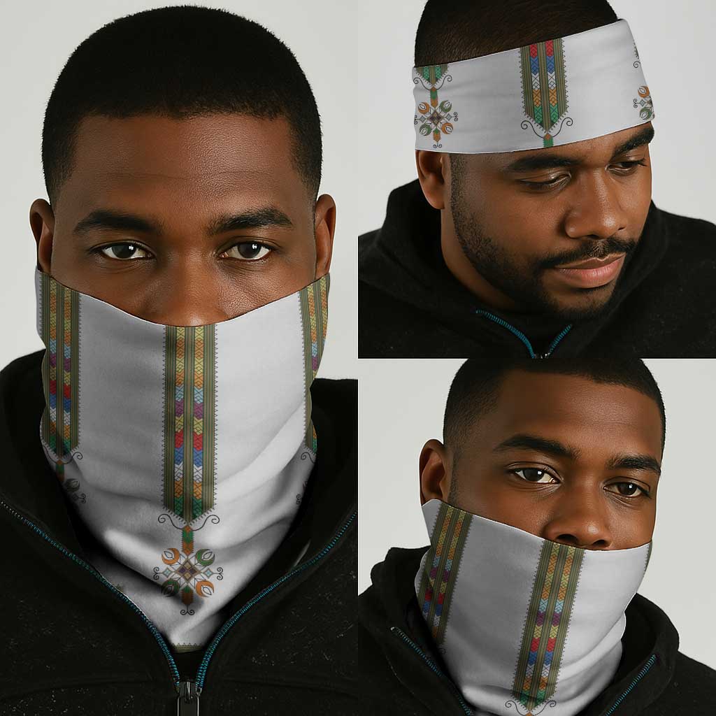Ethiopia Neck Gaiter Ethiopian Traditional Habesha Style LT15