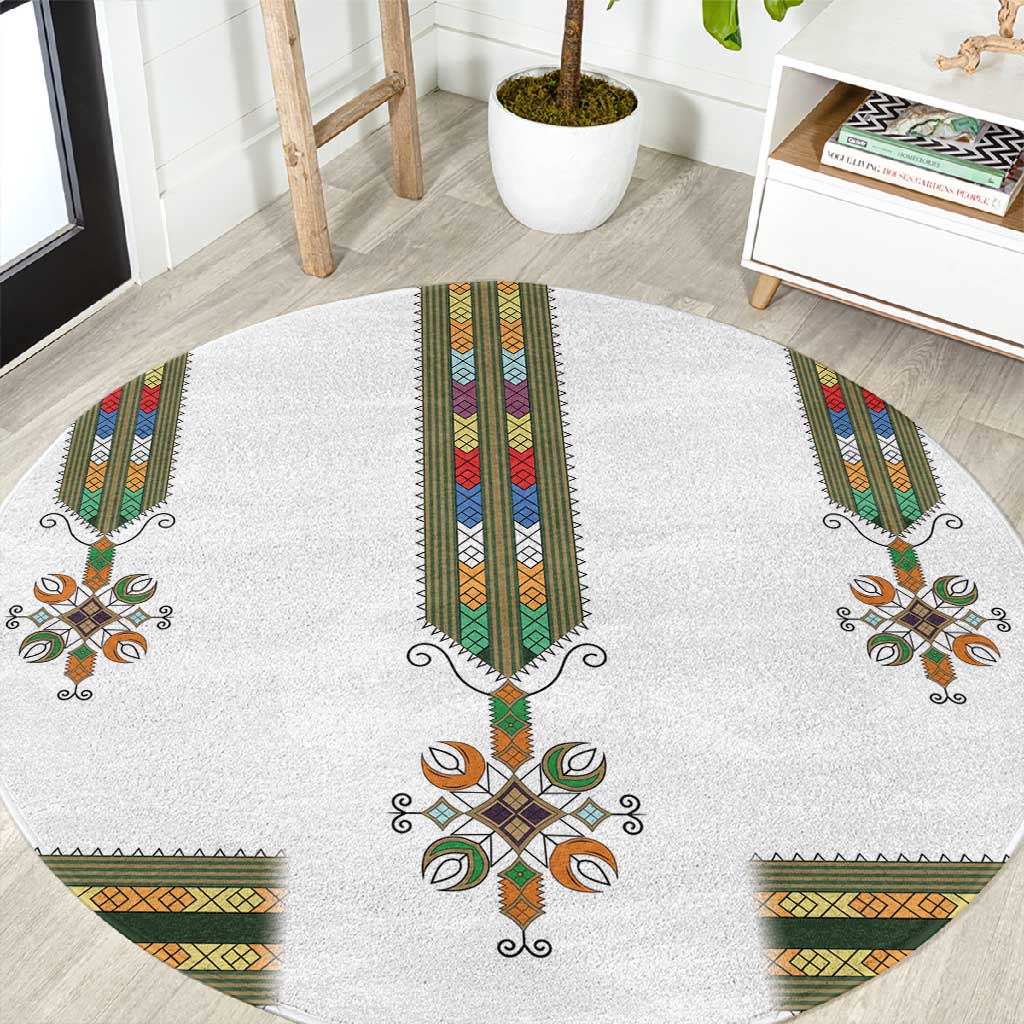 Ethiopia Round Carpet Ethiopian Traditional Habesha Style