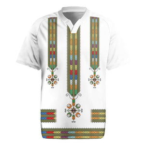 Ethiopia Rugby Jersey Ethiopian Traditional Habesha Style