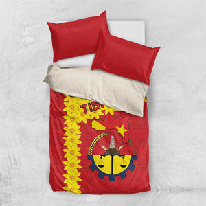 Tigray Ethiopia Bedding Set Tigray Seal With Flag Map - African Pattern