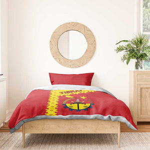 Tigray Ethiopia Bedding Set Tigray Seal With Flag Map - African Pattern