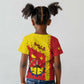 Tigray Ethiopia Kid T shirt Tigray Seal With Flag Map - African Pattern