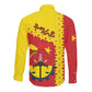 Tigray Ethiopia Long Sleeve Button Shirt Tigray Seal With Flag Map - African Pattern