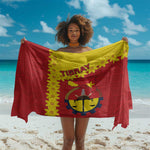 Tigray Ethiopia Sarong Tigray Seal With Flag Map - African Pattern