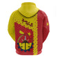 Tigray Ethiopia Zip Hoodie Tigray Seal With Flag Map - African Pattern
