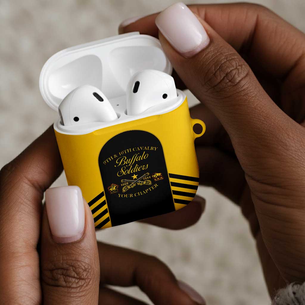 Personalized Buffalo Soldiers AirPods Case 9th & 10th Cavalry Regiment