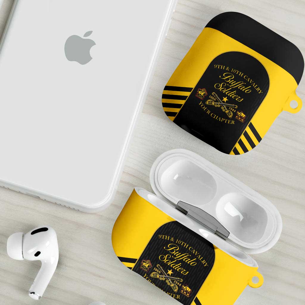 Personalized Buffalo Soldiers AirPods Case 9th & 10th Cavalry Regiment