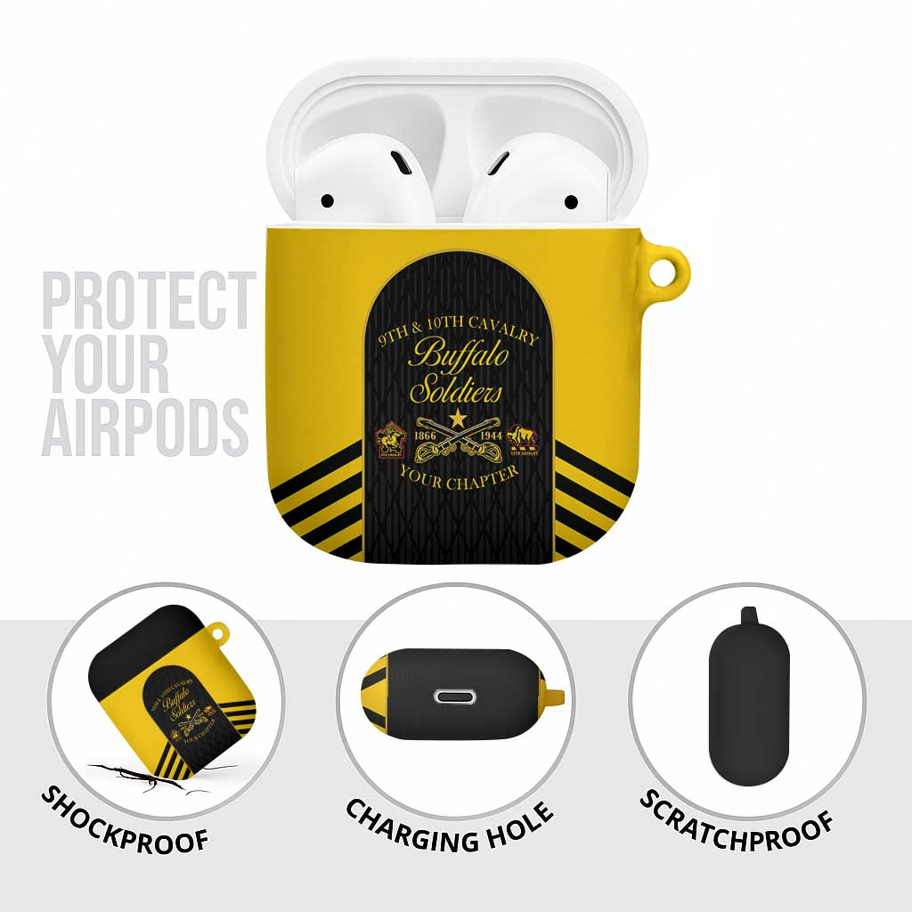 Personalized Buffalo Soldiers AirPods Case 9th & 10th Cavalry Regiment