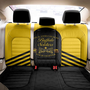 Personalized Buffalo Soldiers Back Car Seat Cover 9th & 10th Cavalry Regiment