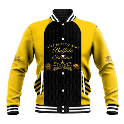 Personalized Buffalo Soldiers Baseball Jacket 9th & 10th Cavalry Regiment