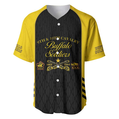 Personalized Buffalo Soldiers Baseball Jersey 9th & 10th Cavalry Regiment