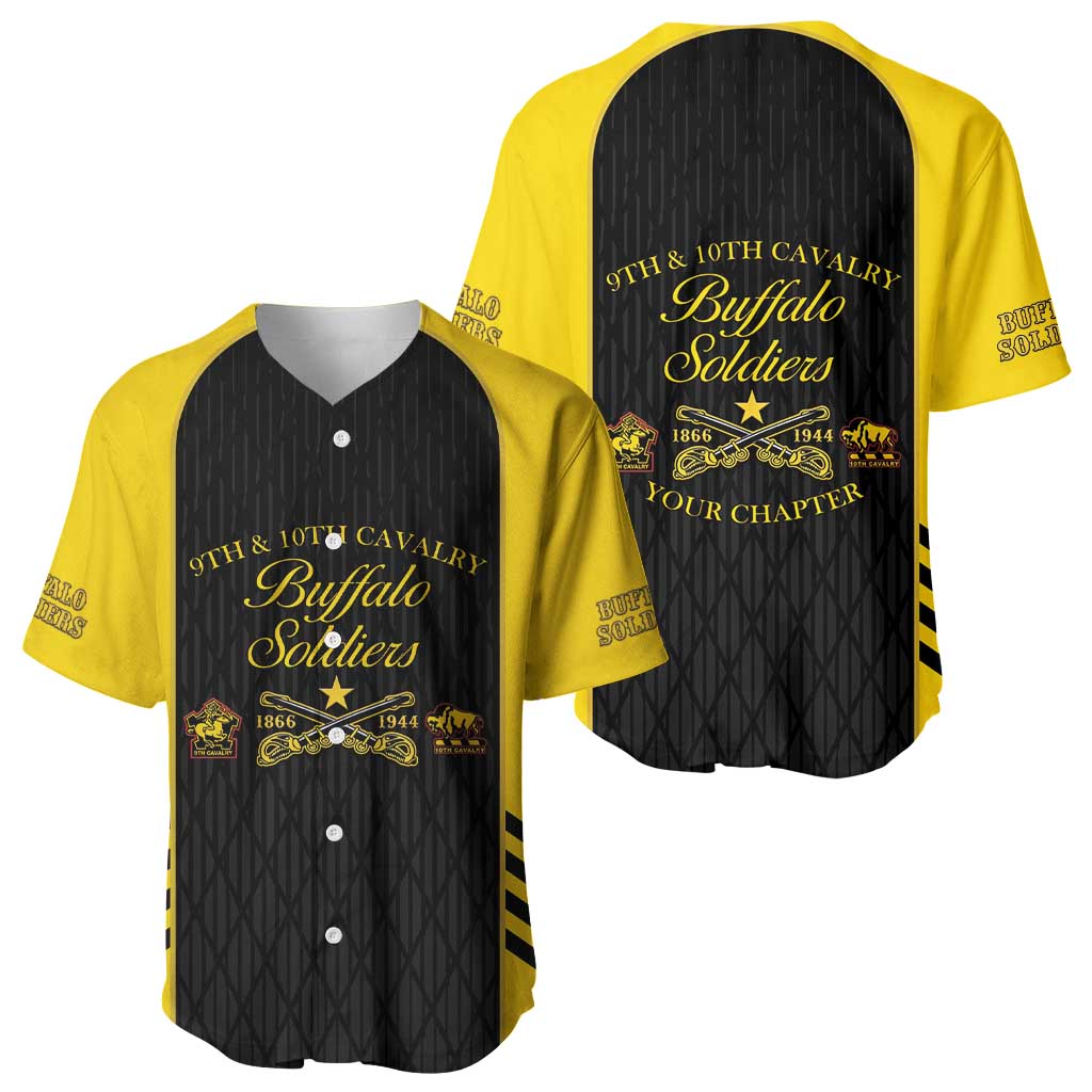 Personalized Buffalo Soldiers Baseball Jersey 9th & 10th Cavalry Regiment