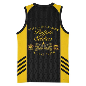 Personalized Buffalo Soldiers Basketball Jersey 9th & 10th Cavalry Regiment