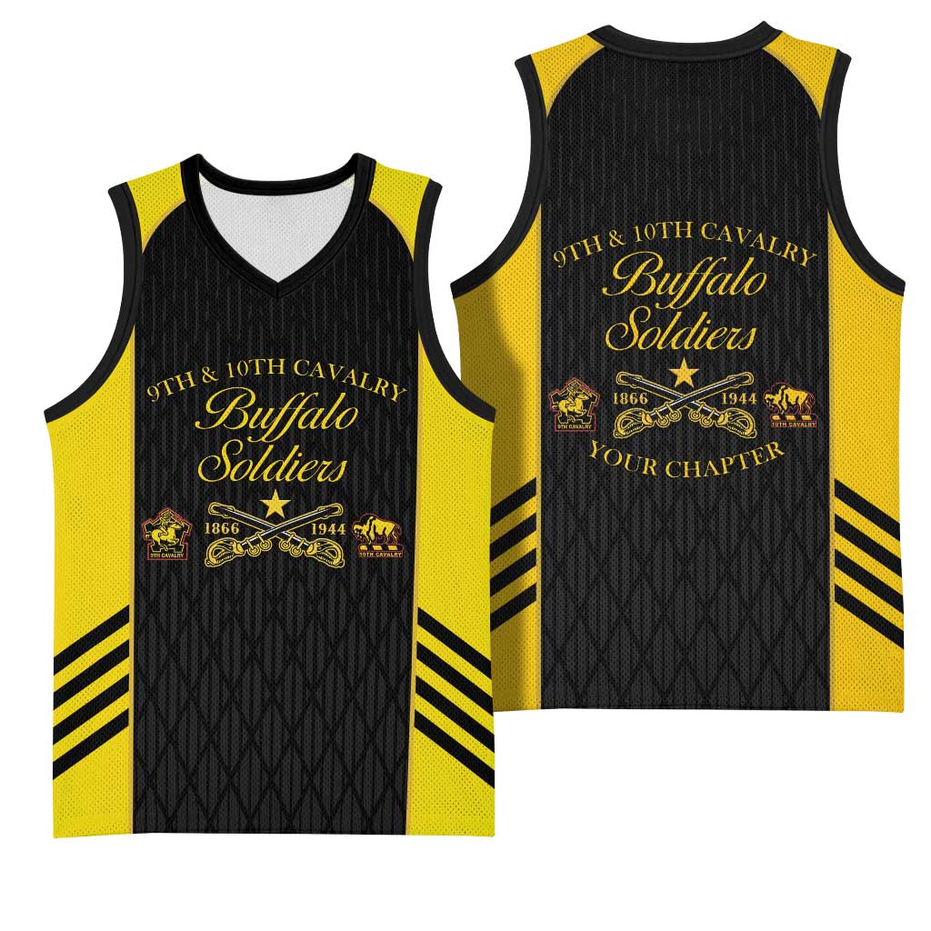 Personalized Buffalo Soldiers Basketball Jersey 9th & 10th Cavalry Regiment