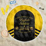 Personalized Buffalo Soldiers Beach Blanket 9th & 10th Cavalry Regiment