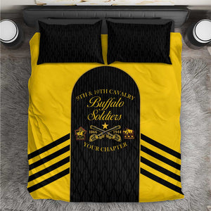 Personalized Buffalo Soldiers Bedding Set 9th & 10th Cavalry Regiment