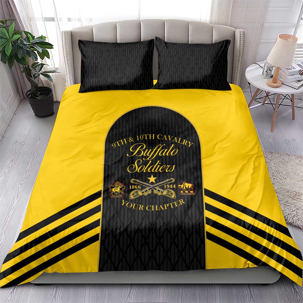 Personalized Buffalo Soldiers Bedding Set 9th & 10th Cavalry Regiment